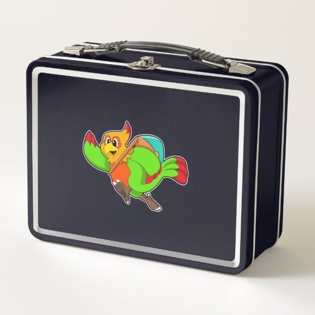 Lunch Box Parrot as Hiker (Devant)