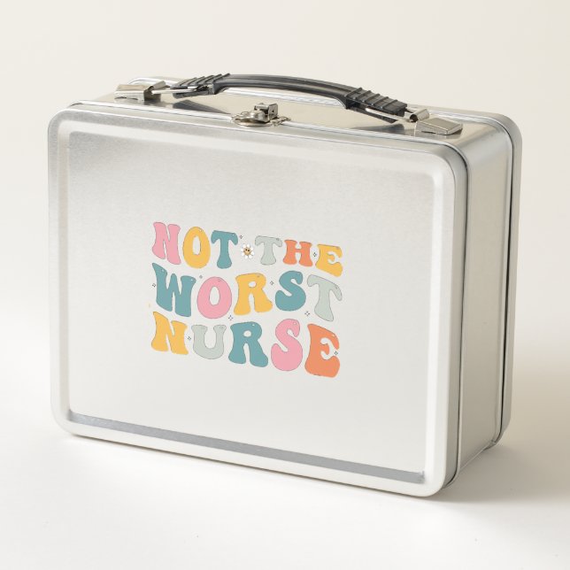 Lunch Box Pas La Pire Infirmière - Cadeau Humour Pour Infirm (Devant)