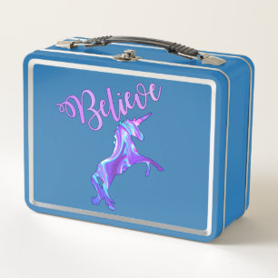 Lunch Box Pastel Rainbow Croire En Unicorns