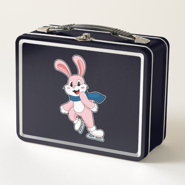Lunch Box Patinage sur glace sur lapin Patins sur glace (Devant)