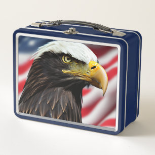 Lunch Box Patriotique/Aigle/Américain/USA