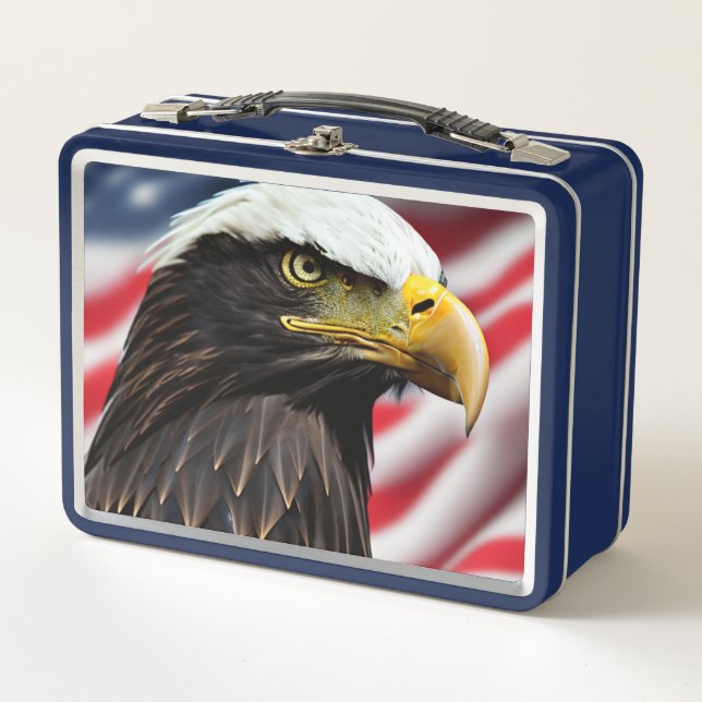 Lunch Box Patriotique/Aigle/Américain/USA (Devant)