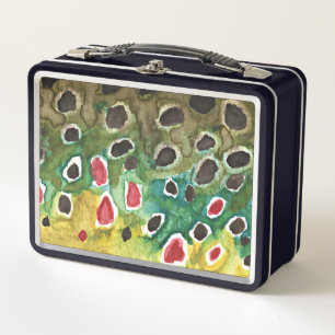 Lunch Box Pêcheurs de truites Brown