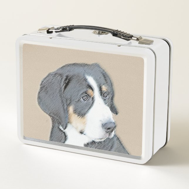Lunch Box Peinture de Chien de Montagne bernois - Art origin (Dos)