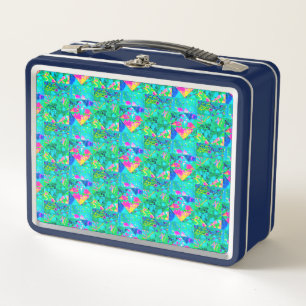 Lunch Box Peinture de courtepointe de jardin avec Hydrangea