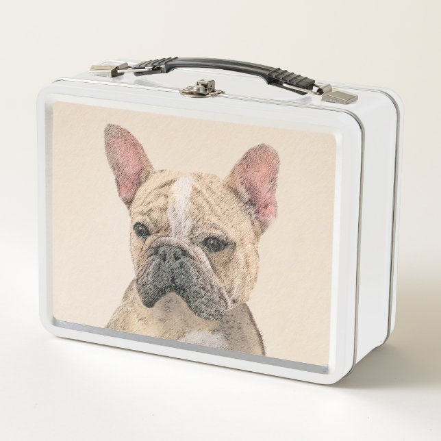Lunch Box Peinture française de Bulldog (Sable) - Belle oeuv (Devant)