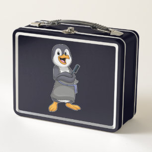 Lunch Box Penguin en coiffure avec peigne