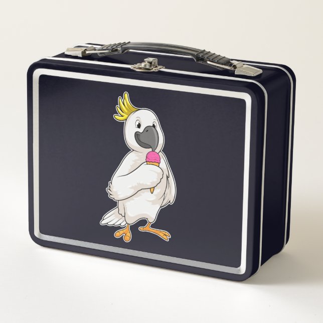 Lunch Box Perroquet avec crème glacée gaufre (Devant)
