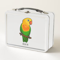 Perroquet de caricature mignon lovebird
