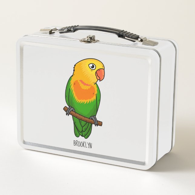 Lunch Box Perroquet de caricature mignon lovebird (Devant)