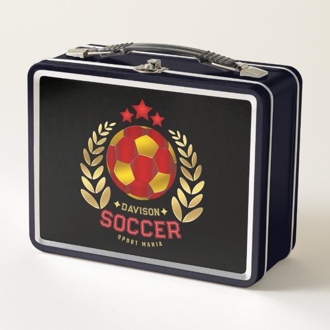 Lunch Box Personalized Soccer Emblem (Devant)
