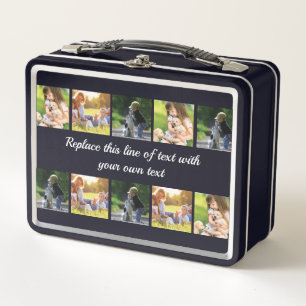 Lunch Box Personnaliser le collage photo et le texte