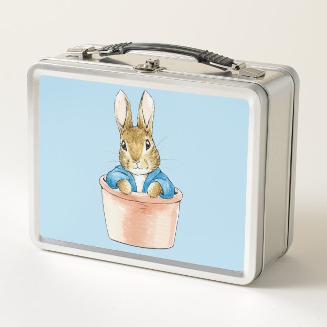 Lunch Box Peter le lapin assis dans le Plante en pot (Devant)