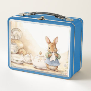Lunch Box Peter Rabbit dans la cuisine avec plats