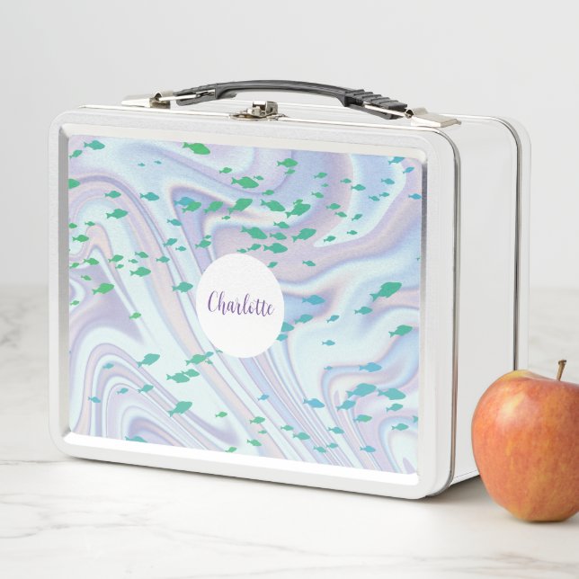 Lunch Box Phoque de poisson mou Ray Whale sur gradient Rainb (En situation)