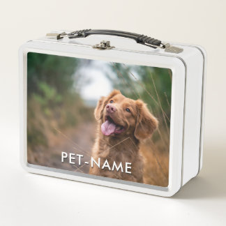 Lunch Box Photo personnalisée avec le nom de votre chien