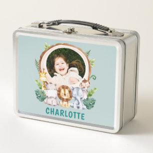 Lunch Box Photo personnalisée Cute Animaux Enfants d'âge pré