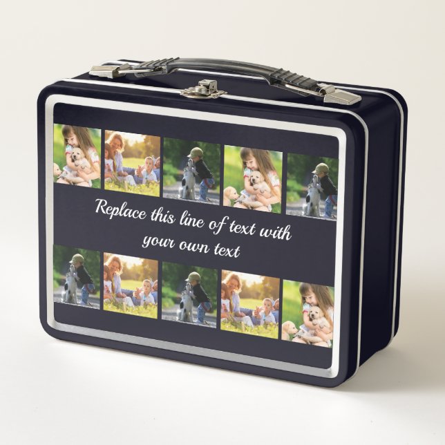 Lunch Box photocollage et texte (Devant)