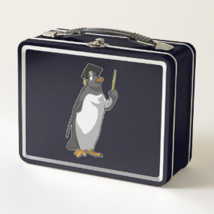 Lunch Box Pingouin as Teacher with Pointer