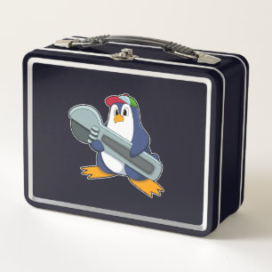 Lunch Box Pingouin en mécanique avec outil
