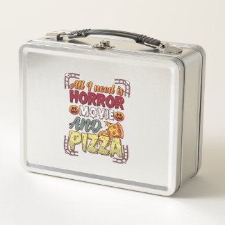 Lunch Box Pizza Film d'Horreur Halloween Citrouille Crâne Tr