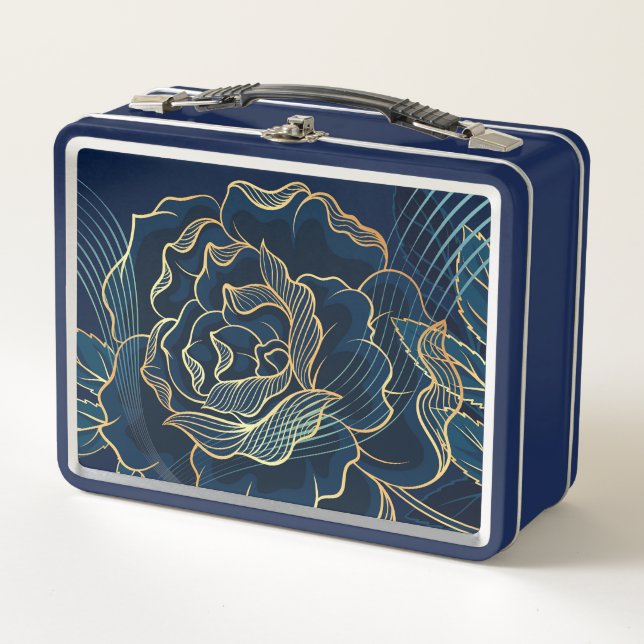 Lunch Box Plan Rose moderne (Devant)