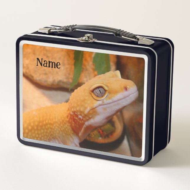 Lunch Box Planche à découper Leopard Gecko (Devant)