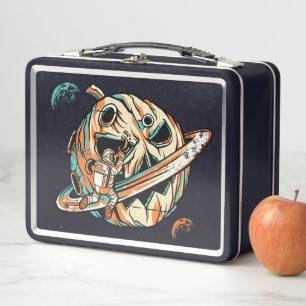 Lunch Box Planète Citrouille Halloween Espace