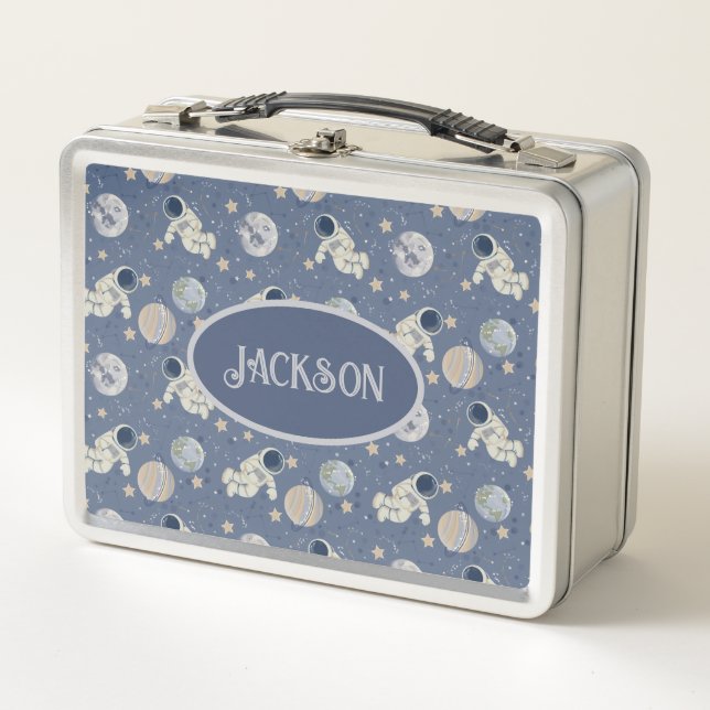 Lunch Box Planètes Astronaute de l'espace extra-atmosphériqu (Devant)