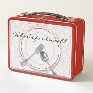 Lunch Box Plaque avec fourchette et cuillère
