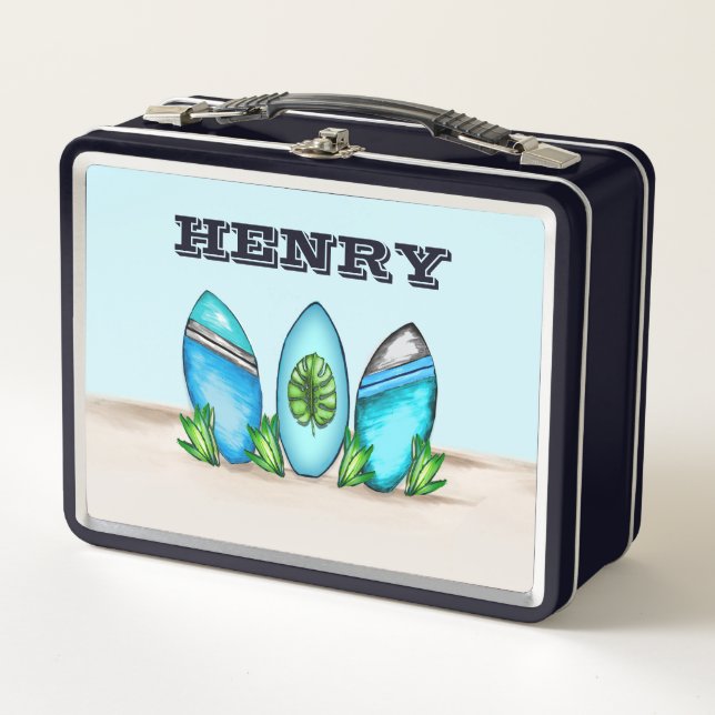 Lunch Box Platins de surf rétro (Devant)