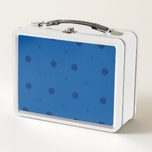 Lunch Box Pois Bleus, Garçons Filles Enfants, Bleu Dotée