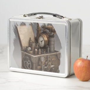 Lunch Box Poitrine au trésor avec engrenages