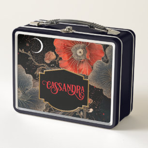 Lunch Box Poppies célestes personnalisées