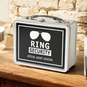Lunch Box Porte-anneau Sécurité de la bague Porte-documents 