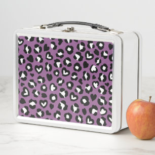 Lunch Box Poster de animal, Léopard Violet, Spots De Cheetah