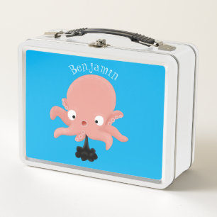 Lunch Box Poulpe bébé rose mignon dessin animé humour