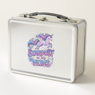 Lunch Box Poussière d'étoile de licorne dans mes veines Rétr
