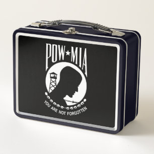 Lunch Box POW MIA Héros Militaires Américains Prisonniers de