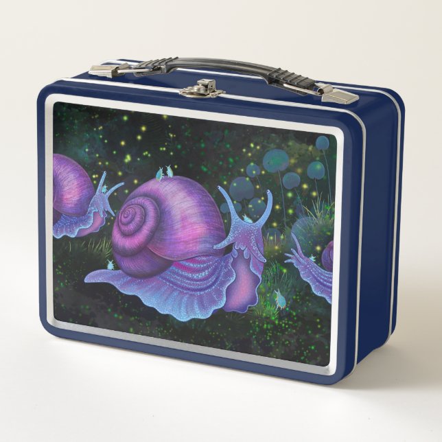 Lunch Box Powelliphanta escargots et poissons Koi profession (Devant)