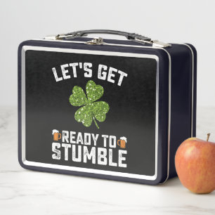 Lunch Box Préparons-nous à trébucher Funny St Patrick's Day