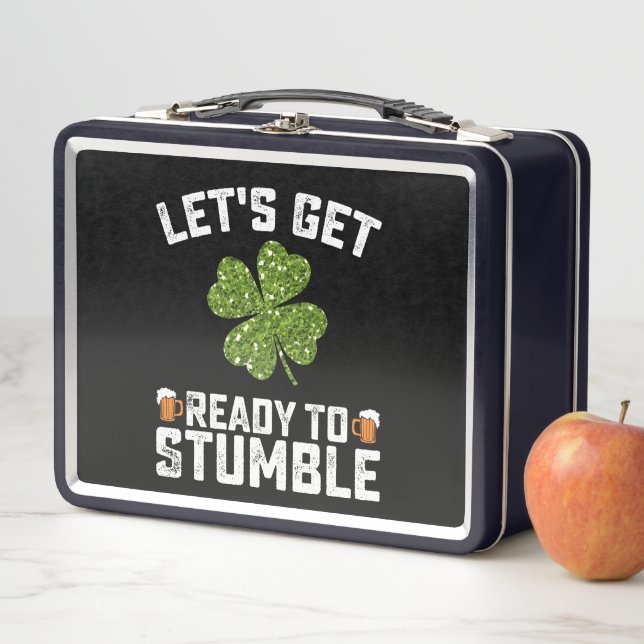 Lunch Box Préparons-nous à trébucher Funny St Patrick's Day (En situation)