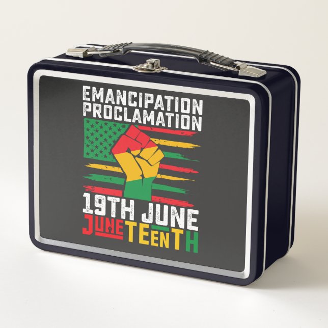 Lunch Box Proclamation d'Émancipation du 11 juin Liberté noi (Devant)