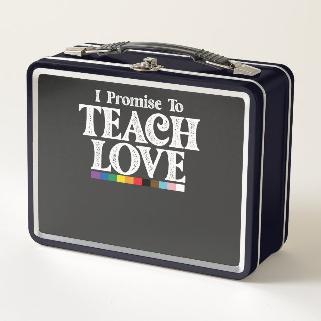 Lunch Box Professeur De Fierté LGBT Je Promets D'Enseigner L (Devant)
