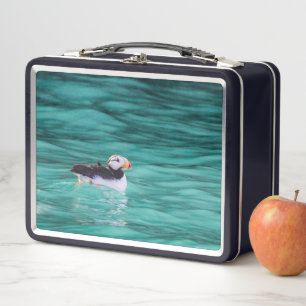 Lunch Box Puffin Dans La Baie De Résurrection, Alaska