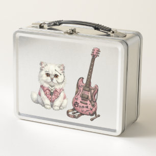 Lunch Box Punk Rock Animaux: Chat Rebelle & Chihuahua Motard