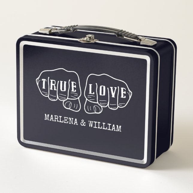 Lunch Box Punk Rock Tattoo Mains True Love 10th Anniversary (Devant)