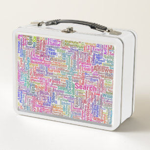 Lunch Box Question Apprendre Nuage MotssTexte Motif Message