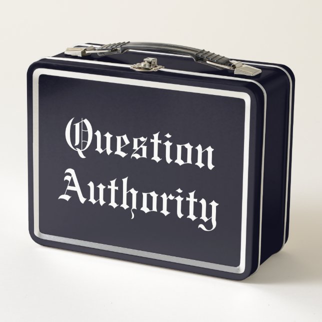 Lunch Box Question Authority (Devant)