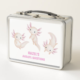 Lunch Box Questions drôles sur l'Axolotl Enfants École Perso